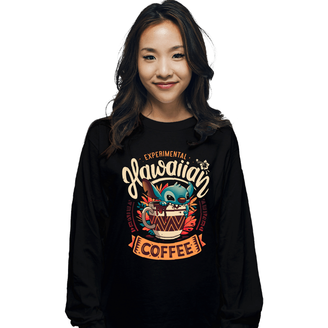 Daily_Deal_Shirts Long Sleeve Shirts, Unisex / Small / Black Experimental Coffee