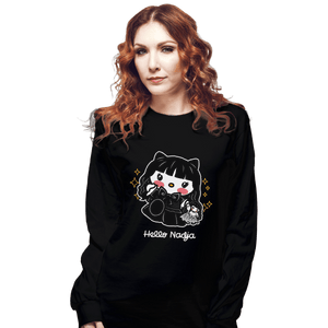 Shirts Long Sleeve Shirts, Unisex / Small / Black Hello Nadja