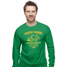 Load image into Gallery viewer, Shirts Long Sleeve Shirts, Unisex / Small / Irish Green Know Where Camp
