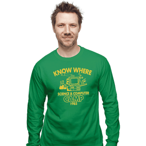Shirts Long Sleeve Shirts, Unisex / Small / Irish Green Know Where Camp