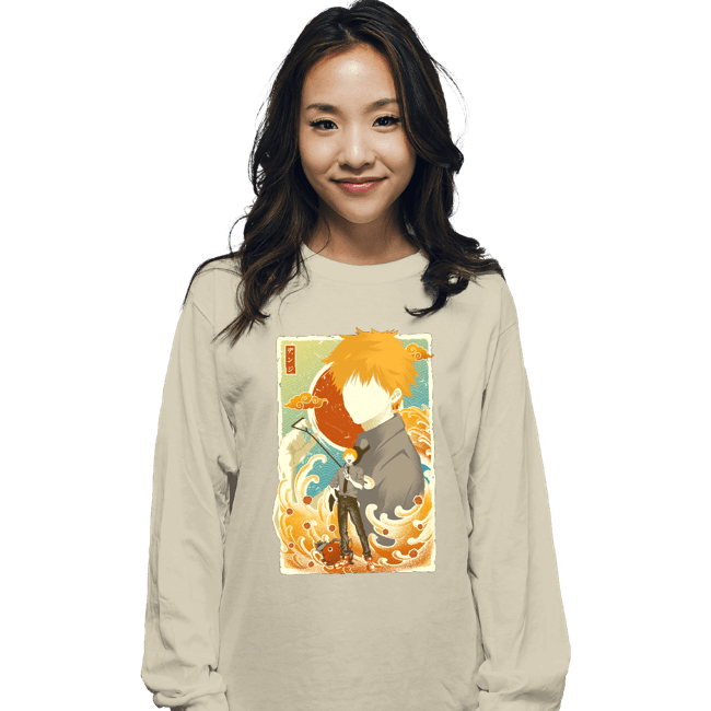 Daily_Deal_Shirts Long Sleeve Shirts, Unisex / Small / Natural Musha-e-denji