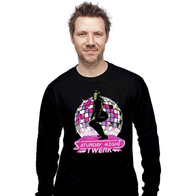 Secret_Shirts Long Sleeve Shirts, Unisex / Small / Black She Twerk