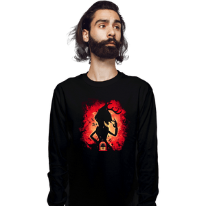 Daily_Deal_Shirts Long Sleeve Shirts, Unisex / Small / Black Deer Demon