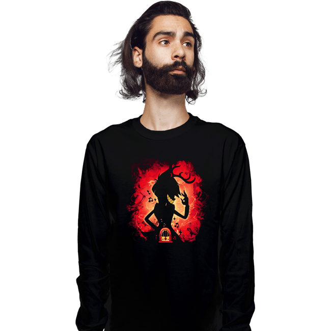 Daily_Deal_Shirts Long Sleeve Shirts, Unisex / Small / Black Deer Demon