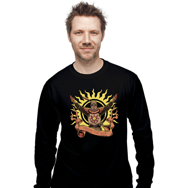 Daily_Deal_Shirts Long Sleeve Shirts, Unisex / Small / Black Praise The Sun!
