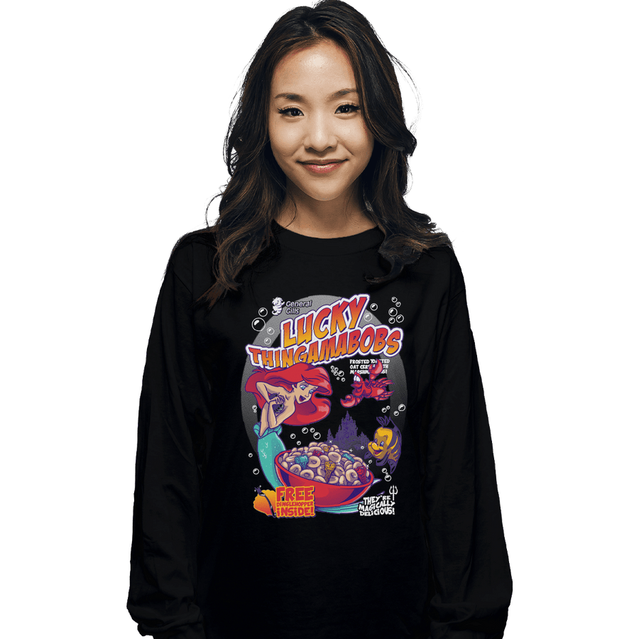Shirts Long Sleeve Shirts, Unisex / Small / Black Lucky Thingamabobs