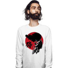 Load image into Gallery viewer, Daily_Deal_Shirts Long Sleeve Shirts, Unisex / Small / White Afro Sumi-E
