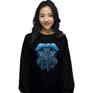 Shirts Long Sleeve Shirts, Unisex / Small / Black Mega Rockman