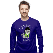 Load image into Gallery viewer, Daily_Deal_Shirts Long Sleeve Shirts, Unisex / Small / Violet Purrrrrple Rain
