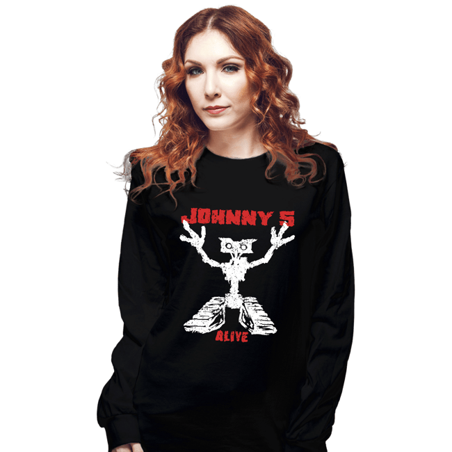 Daily_Deal_Shirts Long Sleeve Shirts, Unisex / Small / Black Alive
