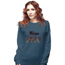 Load image into Gallery viewer, Daily_Deal_Shirts Long Sleeve Shirts, Unisex / Small / Indigo Blue The Mayhem
