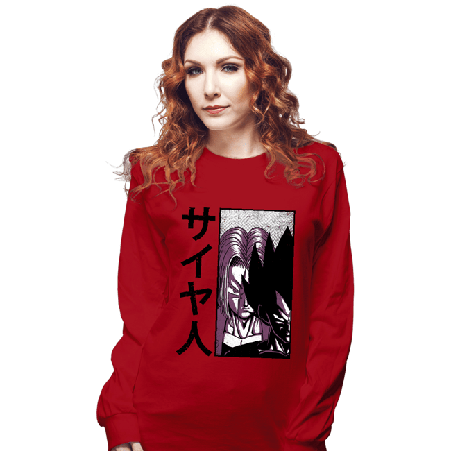 Shirts Long Sleeve Shirts, Unisex / Small / Red Saiyanz