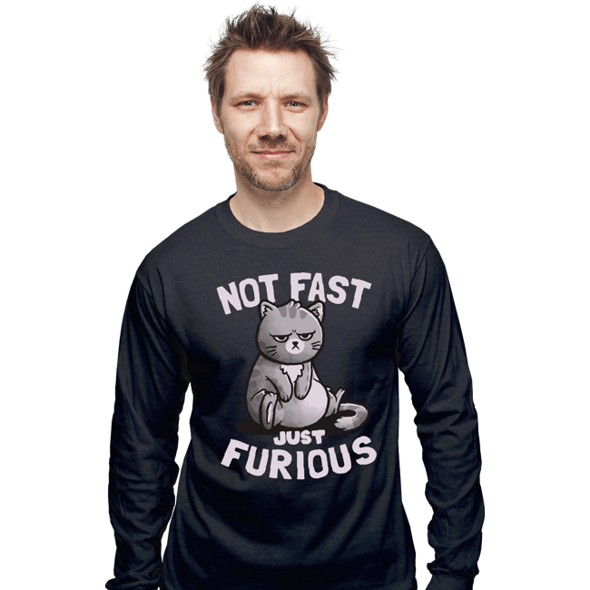 Shirts Long Sleeve Shirts, Unisex / Small / Dark Heather Not Fast Just Furious
