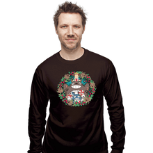 Load image into Gallery viewer, Daily_Deal_Shirts Long Sleeve Shirts, Unisex / Small / Dark Chocolate Wondeful Time Of The Year
