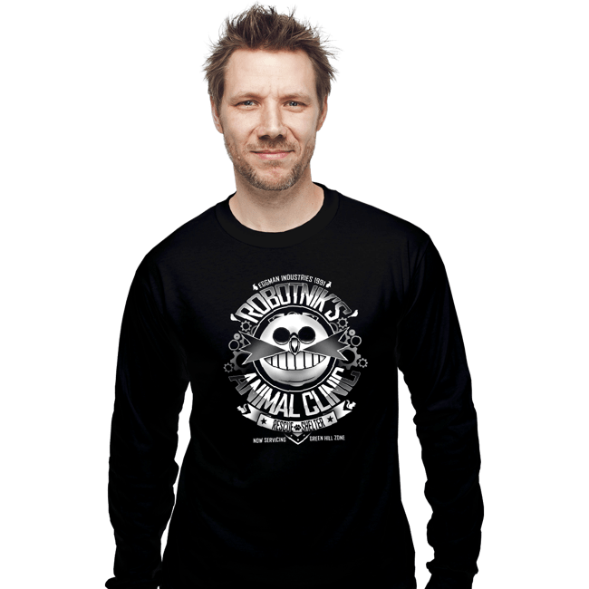 Secret_Shirts Long Sleeve Shirts, Unisex / Small / Black Robotnik's Animal Clinic