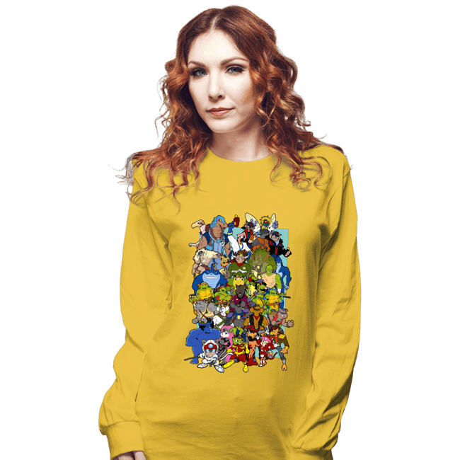 Daily_Deal_Shirts Long Sleeve Shirts, Unisex / Small / Gold Saturday Morning Mutants