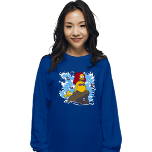 Shirts Long Sleeve Shirts, Unisex / Small / Royal Blue The Little Beerman