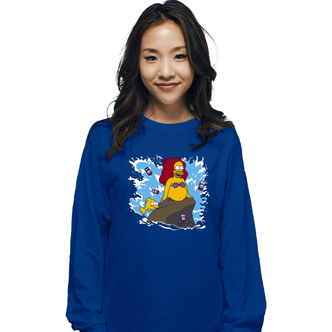 Shirts Long Sleeve Shirts, Unisex / Small / Royal Blue The Little Beerman