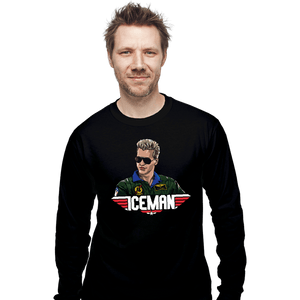 Daily_Deal_Shirts Long Sleeve Shirts, Unisex / Small / Black Iceman