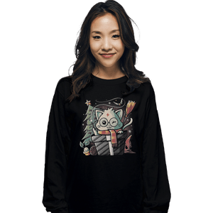 Shirts Long Sleeve Shirts, Unisex / Small / Black Meowgical Gift