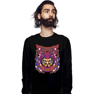 Shirts Long Sleeve Shirts, Unisex / Small / Black Daruma