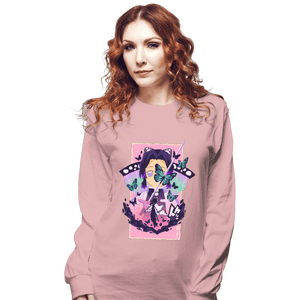 Shirts Long Sleeve Shirts, Unisex / Small / Pink Shinobu Butterfly