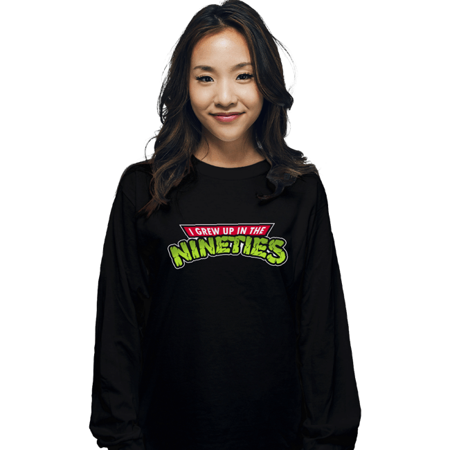 Secret_Shirts Long Sleeve Shirts, Unisex / Small / Black Grew Up In The Nineties