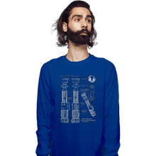 Load image into Gallery viewer, Daily_Deal_Shirts Long Sleeve Shirts, Unisex / Small / Royal Blue Lightside Schematics
