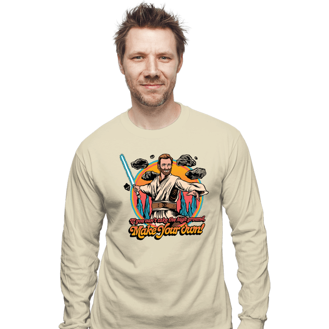 Daily_Deal_Shirts Long Sleeve Shirts, Unisex / Small / Natural Take The High Ground