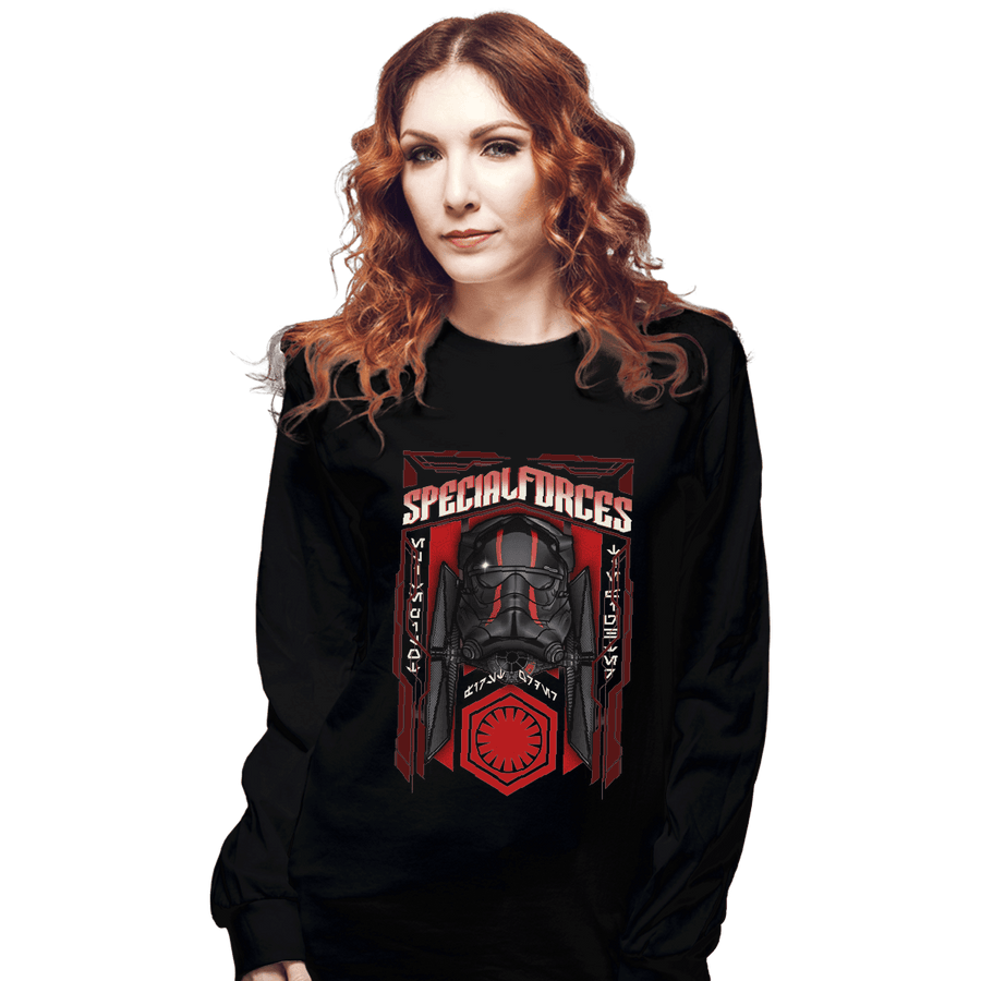 Shirts Long Sleeve Shirts, Unisex / Small / Black Special Forces