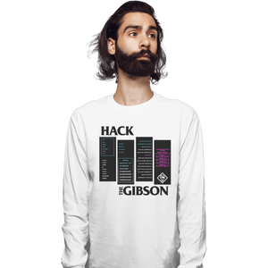 Shirts Long Sleeve Shirts, Unisex / Small / White Hack The Gibson