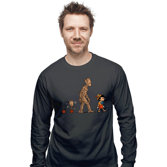 Shirts Long Sleeve Shirts, Unisex / Small / Charcoal Galactic Evolution