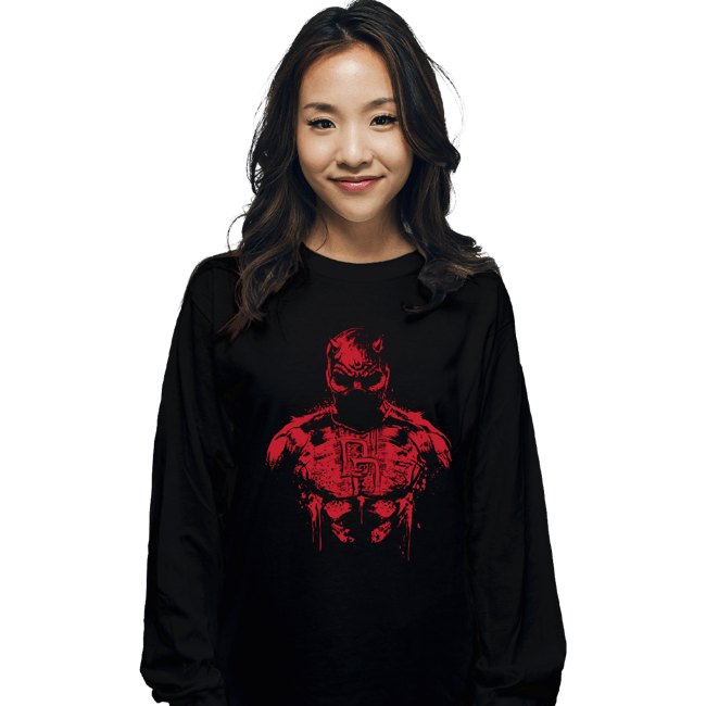 Shirts Long Sleeve Shirts, Unisex / Small / Black The Man Without Fear