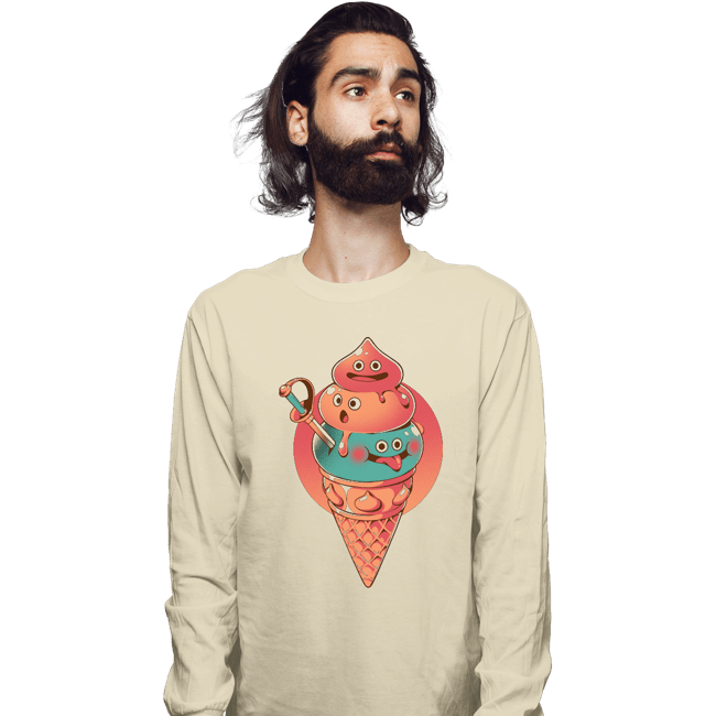 Daily_Deal_Shirts Long Sleeve Shirts, Unisex / Small / Natural Ice Quest