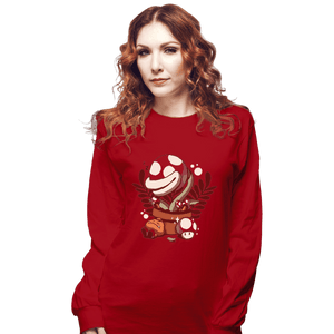 Shirts Long Sleeve Shirts, Unisex / Small / Red Nap Time