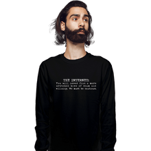 Load image into Gallery viewer, Secret_Shirts Long Sleeve Shirts, Unisex / Small / Black The Internet
