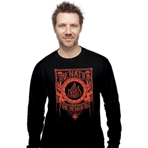 Shirts Long Sleeve Shirts, Unisex / Small / Black Fire Nation