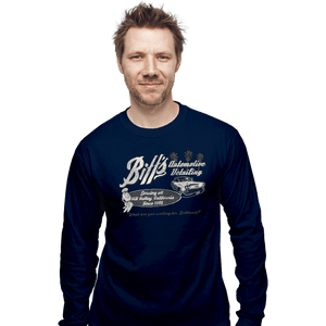 Daily_Deal_Shirts Long Sleeve Shirts, Unisex / Small / Navy Biff's Auto Detailing