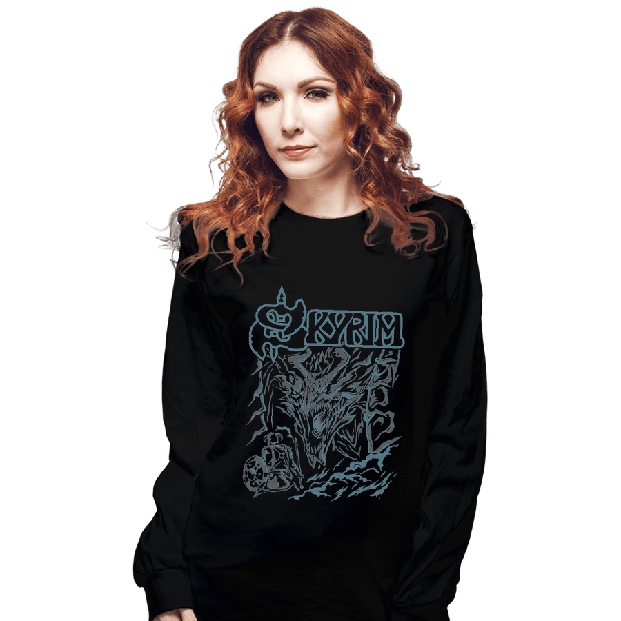 Shirts Long Sleeve Shirts, Unisex / Small / Black Dragon Hunter