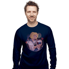 Load image into Gallery viewer, Shirts Long Sleeve Shirts, Unisex / Small / Navy Who&#39;s That Girl?
