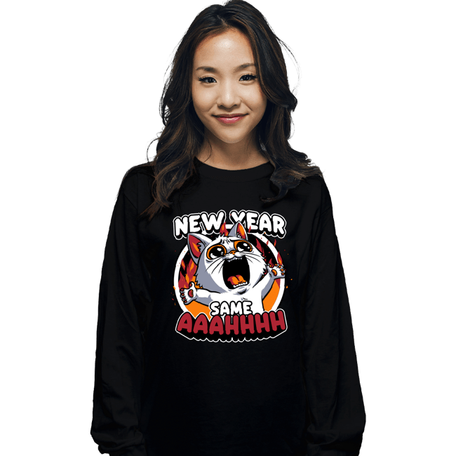 Secret_Shirts Long Sleeve Shirts, Unisex / Small / Black New Years Despair