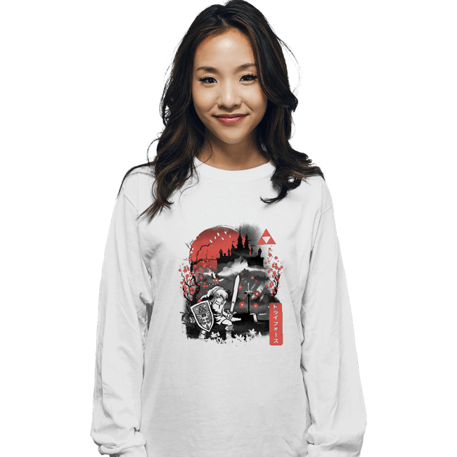 Daily_Deal_Shirts Long Sleeve Shirts, Unisex / Small / White Sumie To The Past