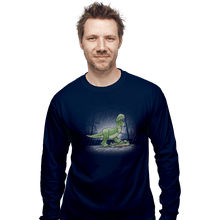 Load image into Gallery viewer, Shirts Long Sleeve Shirts, Unisex / Small / Navy Jurassic Toy
