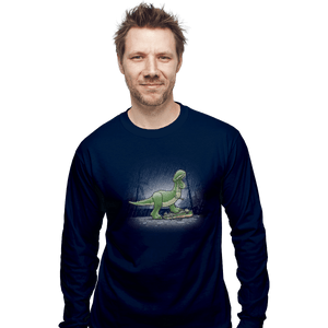 Shirts Long Sleeve Shirts, Unisex / Small / Navy Jurassic Toy