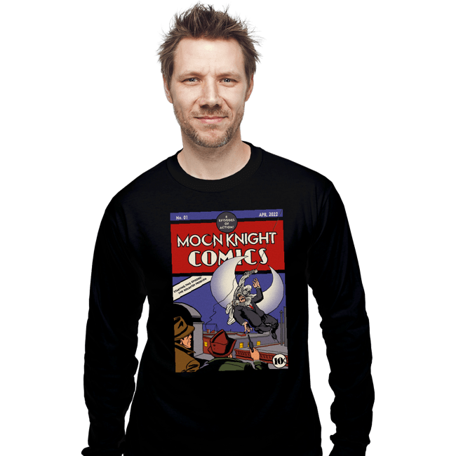 Secret_Shirts Long Sleeve Shirts, Unisex / Small / Black Moon Detective