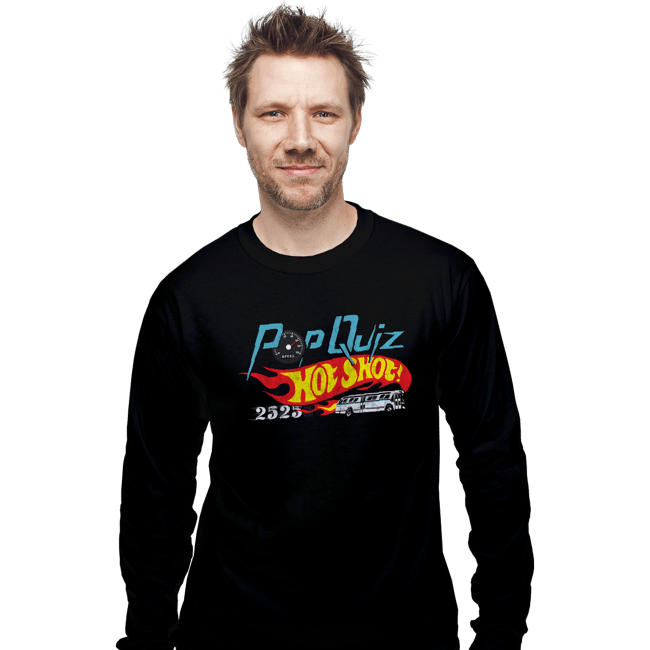 Daily_Deal_Shirts Long Sleeve Shirts, Unisex / Small / Black Pop Quiz