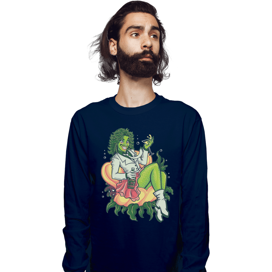 Shirts Long Sleeve Shirts, Unisex / Small / Navy Do You Love Me