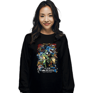 Secret_Shirts Long Sleeve Shirts, Unisex / Small / Black Super 90s Beasts