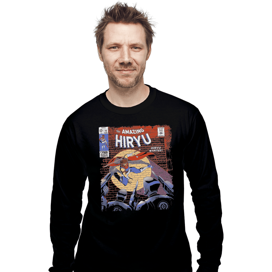 Shirts Long Sleeve Shirts, Unisex / Small / Black The Amazing Hiryu