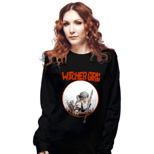 Daily_Deal_Shirts Long Sleeve Shirts, Unisex / Small / Black Witcher Girl